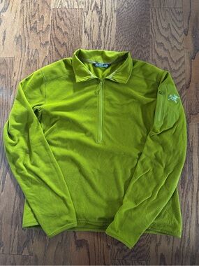 Acr'teryx Delta Lt Waffle Fleece Half Zip Long Sleeve Pullover Outdoor Sweater M